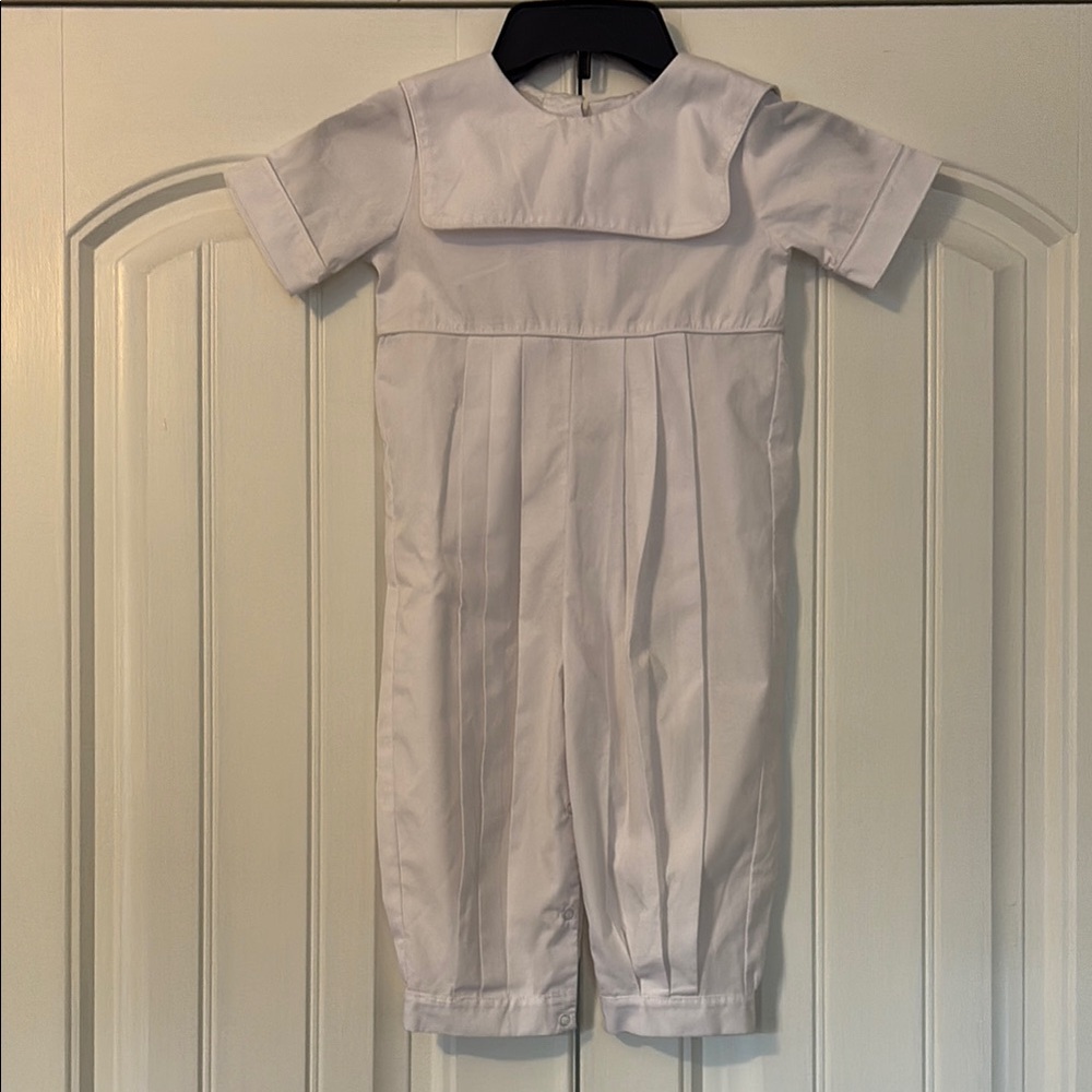 Classic heirloom White Baby Romper